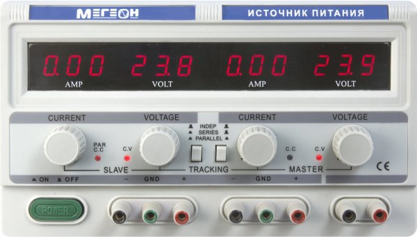 Трехканальный линейный источник питания МЕГЕОН 32303 купить по низкой цене | МАКСПРОФИТ