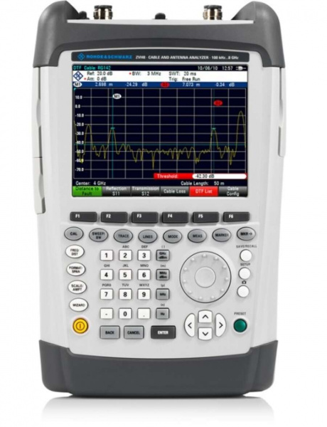 Анализатор кабелей и антенн Rohde & Schwarz ZVH8 (демонстрационный) купить по низкой цене | МАКСПРОФИТ Анализатор кабелей и антенн Rohde & Schwarz ZVH8 (демонстрационный) купить по низкой цене | МАКСПРОФИТ