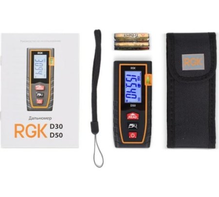Лазерная рулетка RGK D50 купить по низкой цене | МАКСПРОФИТ