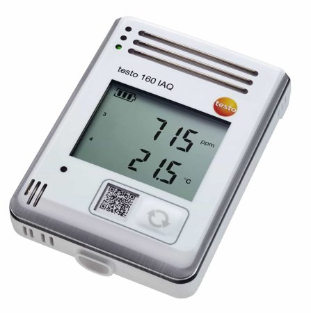 WiFi-логгер testo 160 - IAQ с дисплеем и встроенными сенсорами температуры, влажности, CO2 купить по низкой цене | МАКСПРОФИТ